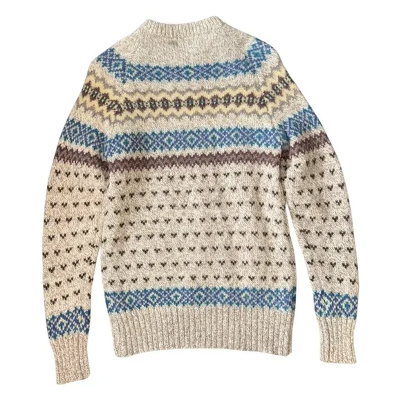 Vintage 1960’s Woolrich Fair Isle Sweater Wool - Picture 5 of 11